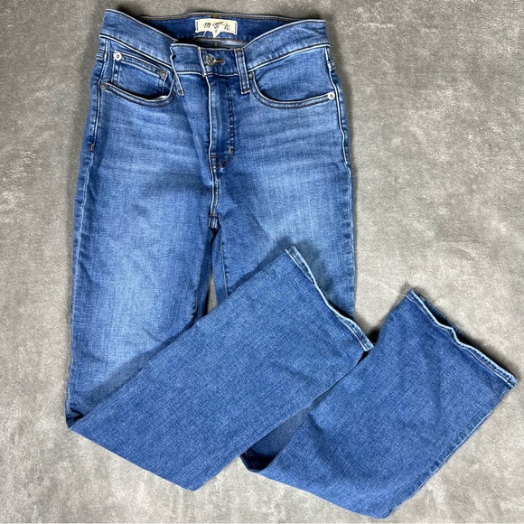 Madewell Jeans Womens 26 Kick Out Full Length Stretch Straight Leg Bootcut Denim - Picture 5 of 11